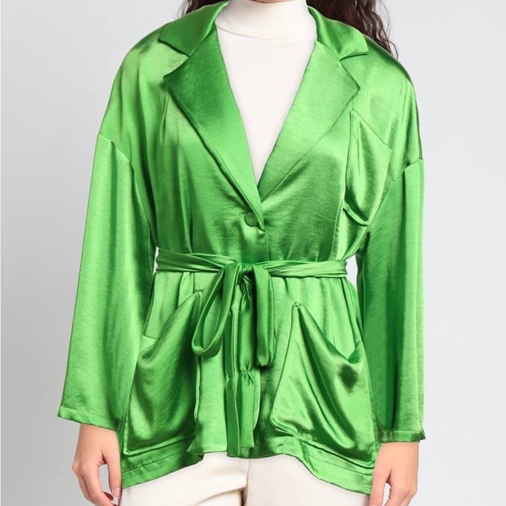 SOUVENIR. Bright Green Blazer. Size M. Runs Large! Made in Italy 🇮🇹
